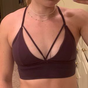 strappy sports bra